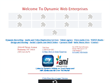 Tablet Screenshot of dynamicrecording.com